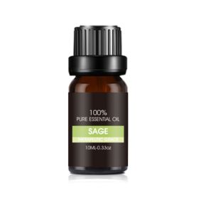 Organic Essential Oils Set Top Sale  Natural Therapeutic Grade Aromatherapy Oil Gift Kit For Diffuser (Option: Sage essential oil)